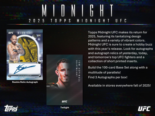 2025 Topps Midnight UFC Hobby Box