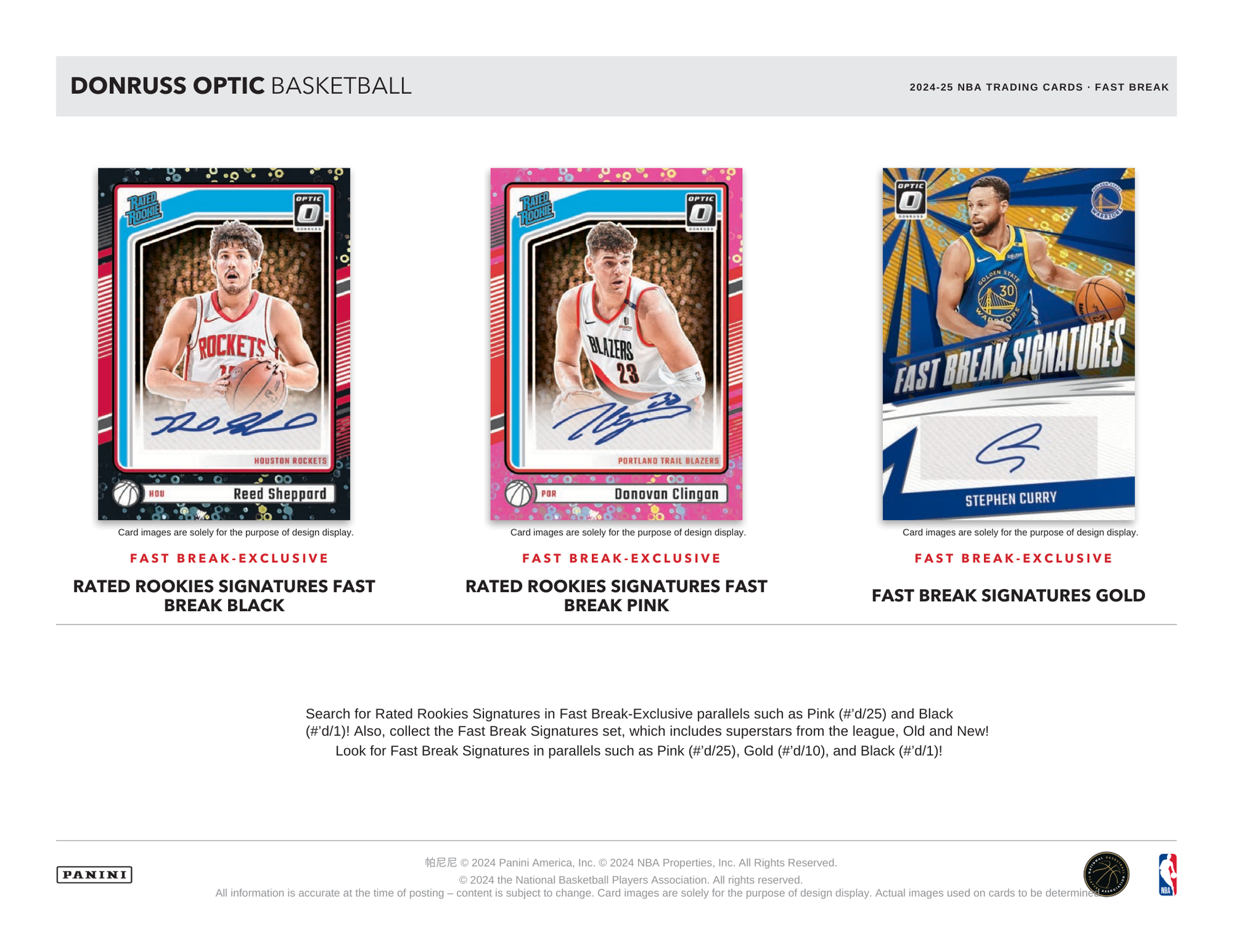 2024-25 Panini Donruss Optic Basketball Fast Break Box
