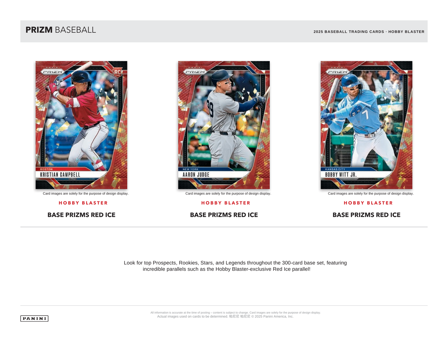 2025 Panini Prizm Baseball Hobby Blaster Box