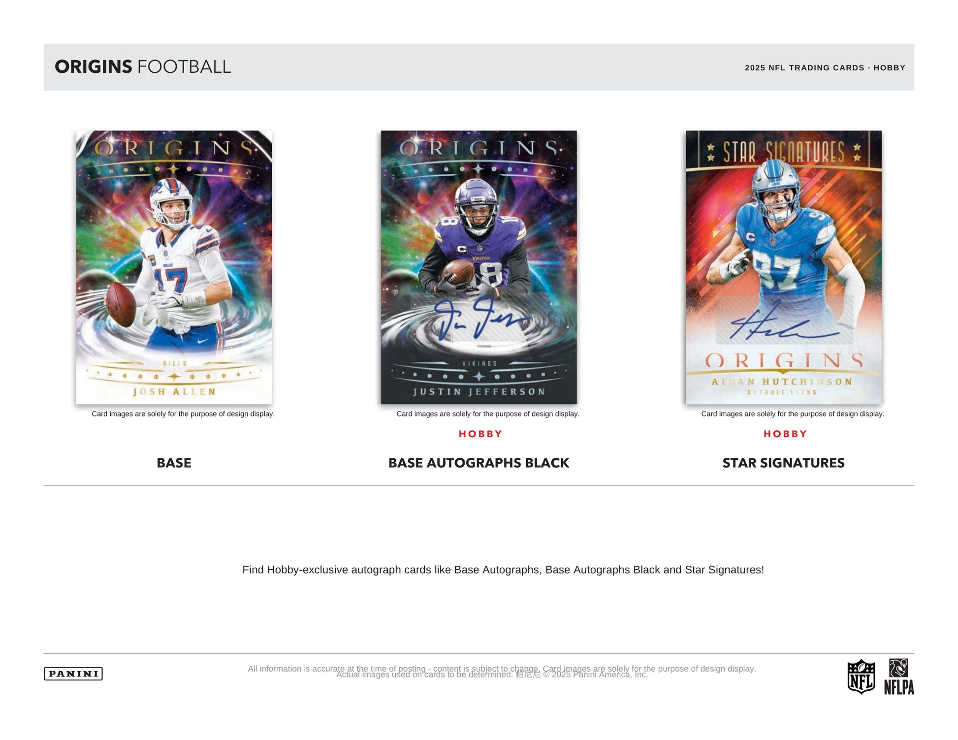2025 Panini Origins Football Hobby Box