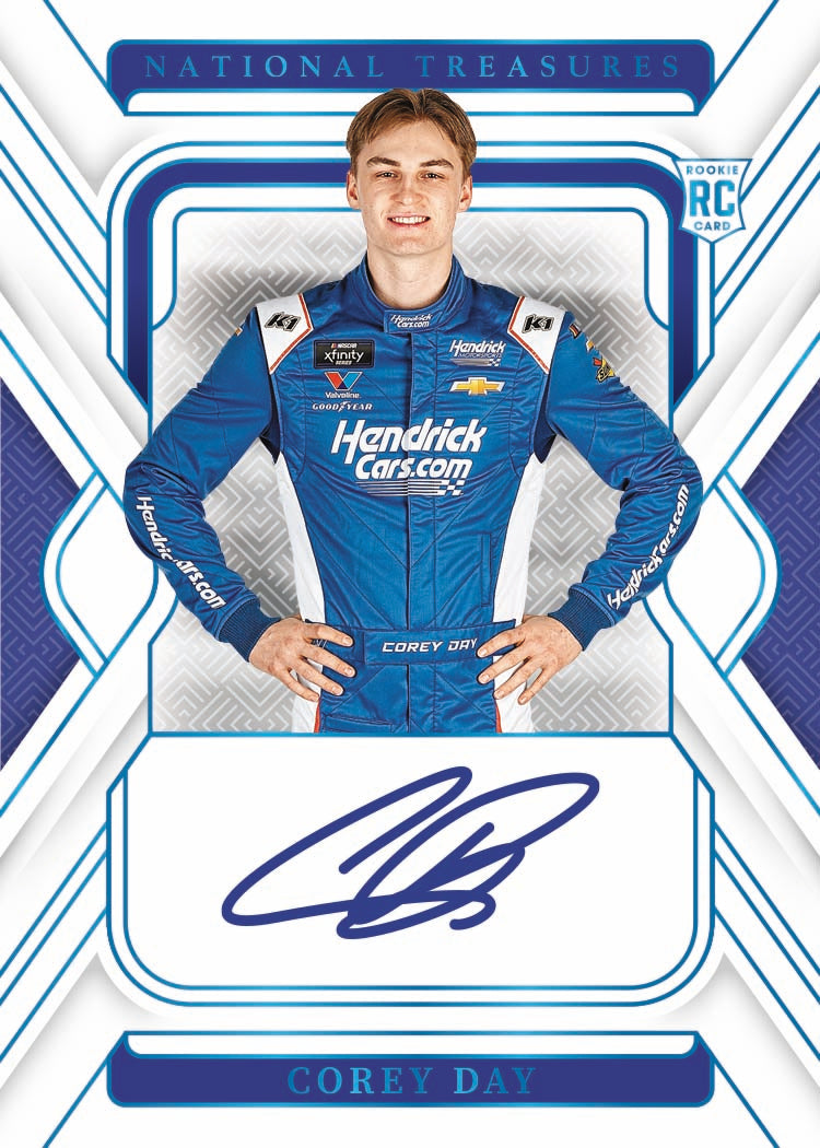2025 Panini National Treasures Racing Rookie Signatures Corey Day