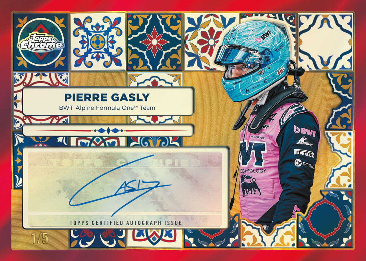 2026 Topps Chrome Formula 1 Pierre Gasly Vuelta 1 Autograph Card
