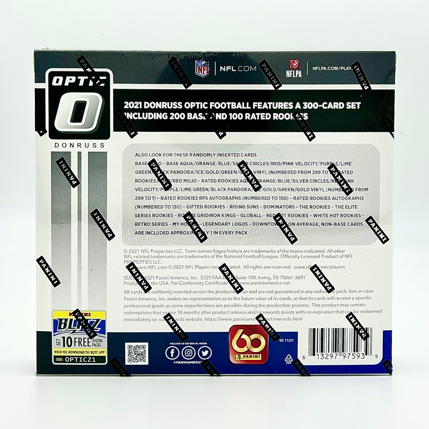 2021 Panini Donruss Optic Football Hybrid H2 Box