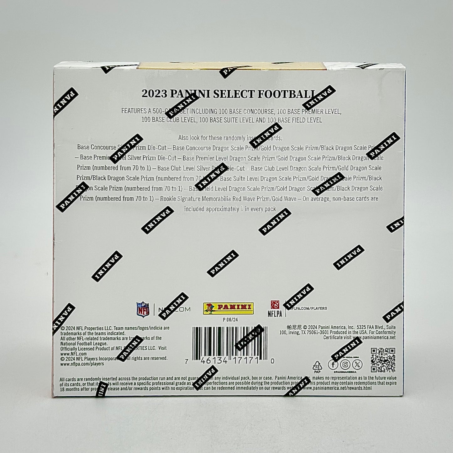 2023 Panini Select Football Hobby International Box