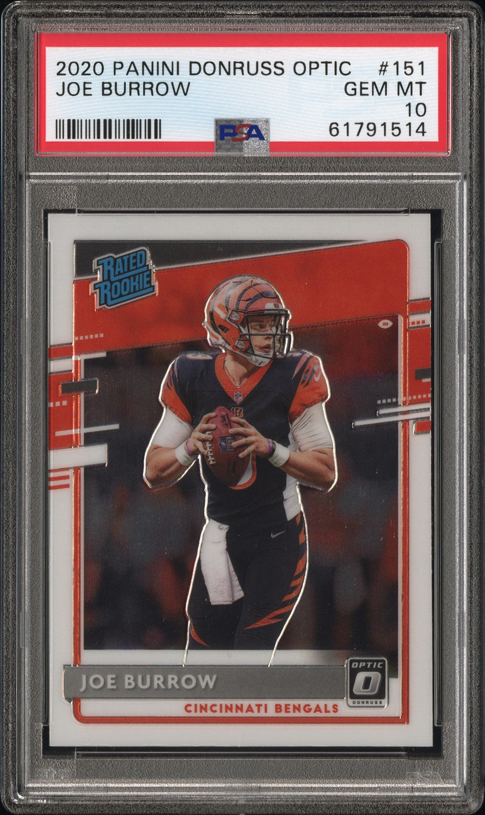2020 Panini Donruss Optic Joe Burrow #151 PSA 10 (61791514)