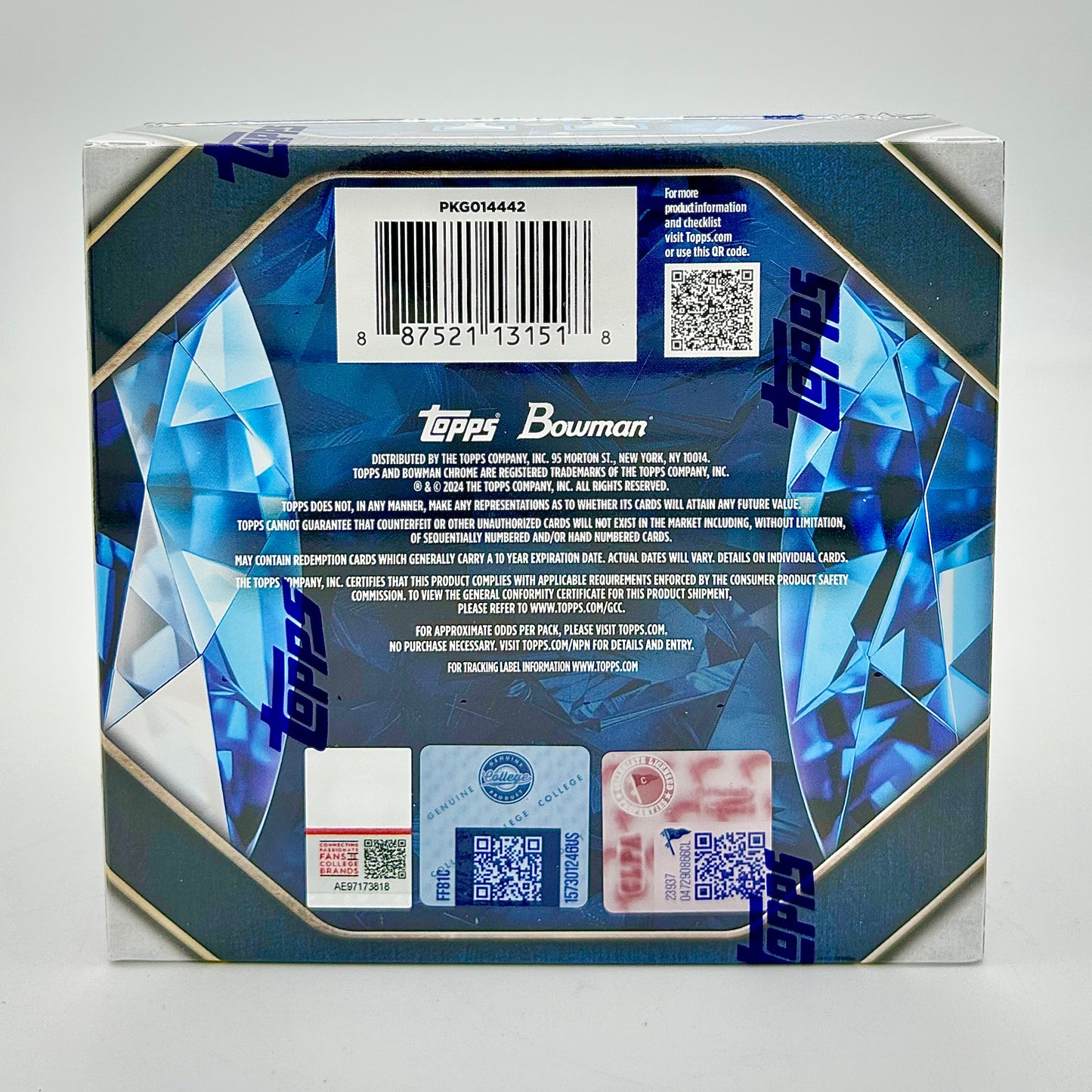 2024 Bowman University Chrome Football Sapphire Edition Hobby Box