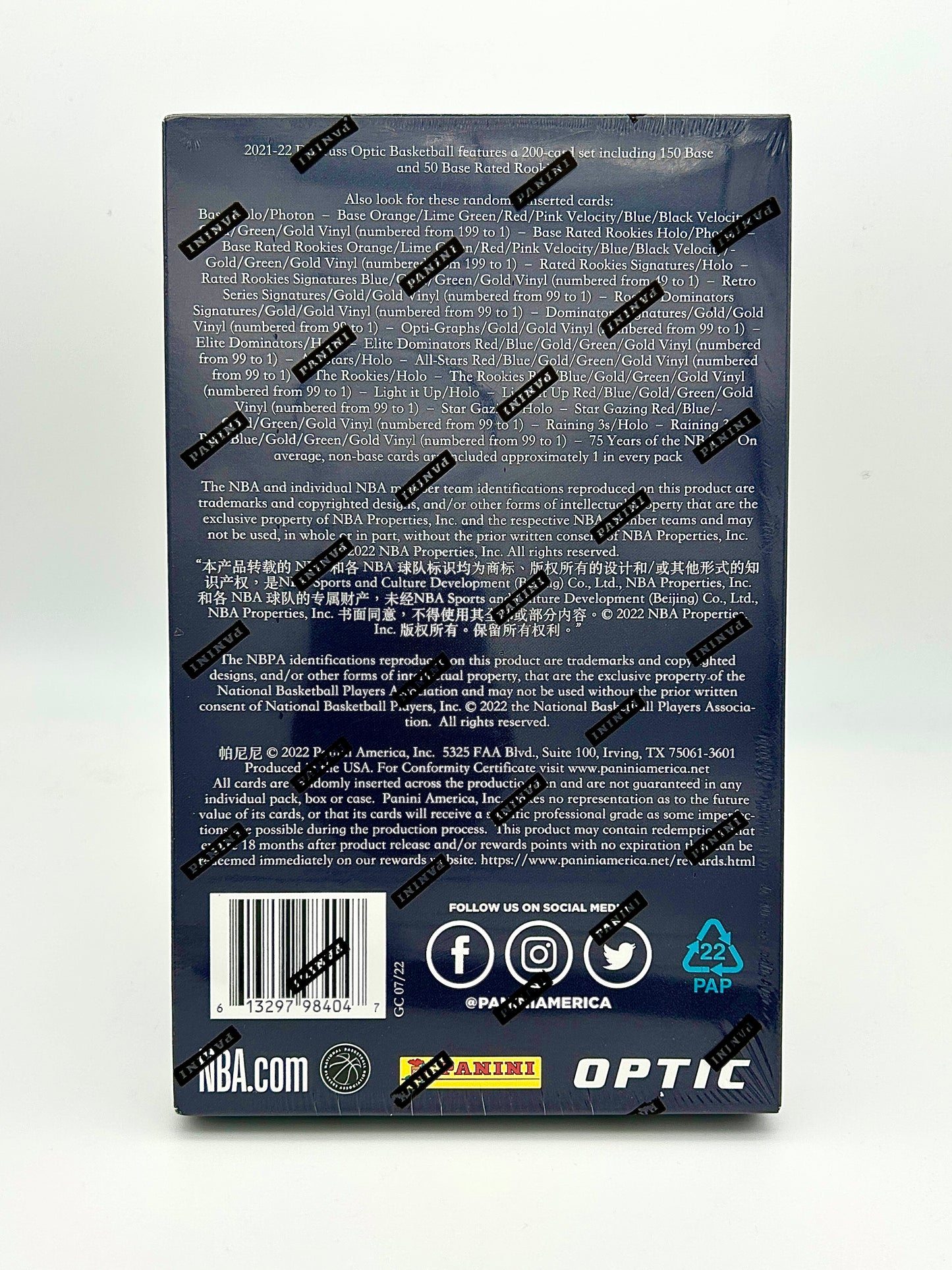 2021-22 Panini Donruss Optic Basketball Hobby Box