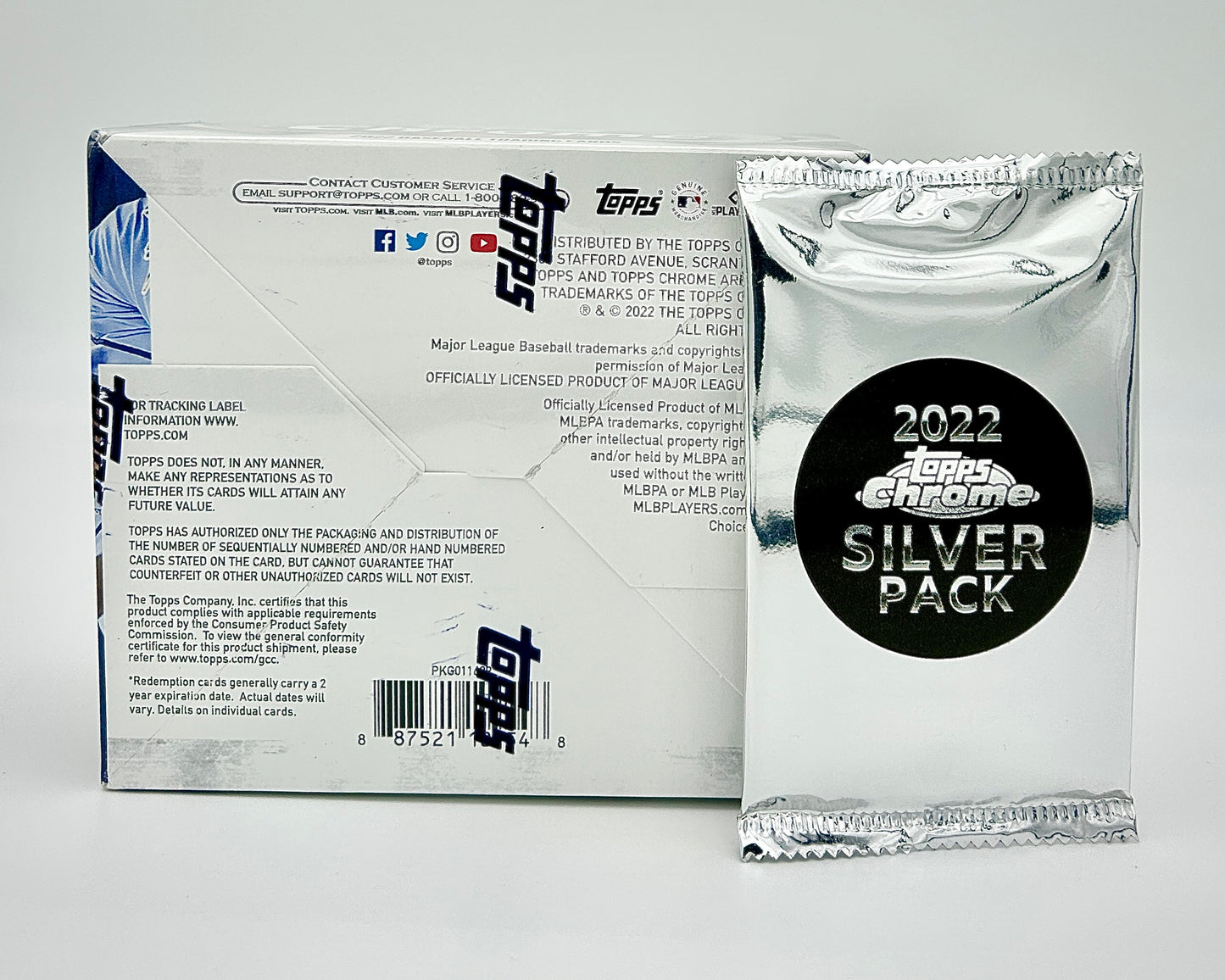 2022 Topps Chrome Baseball Jumbo Hobby Box (with Silver Pack)