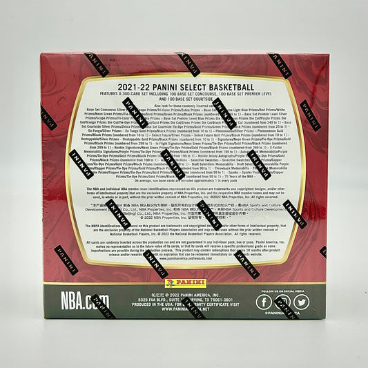 2021-22 Panini Select Basketball Hobby Box