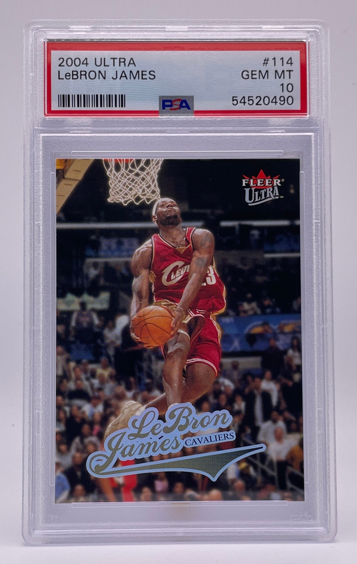 2004 Fleer Ultra LeBron James PSA 10