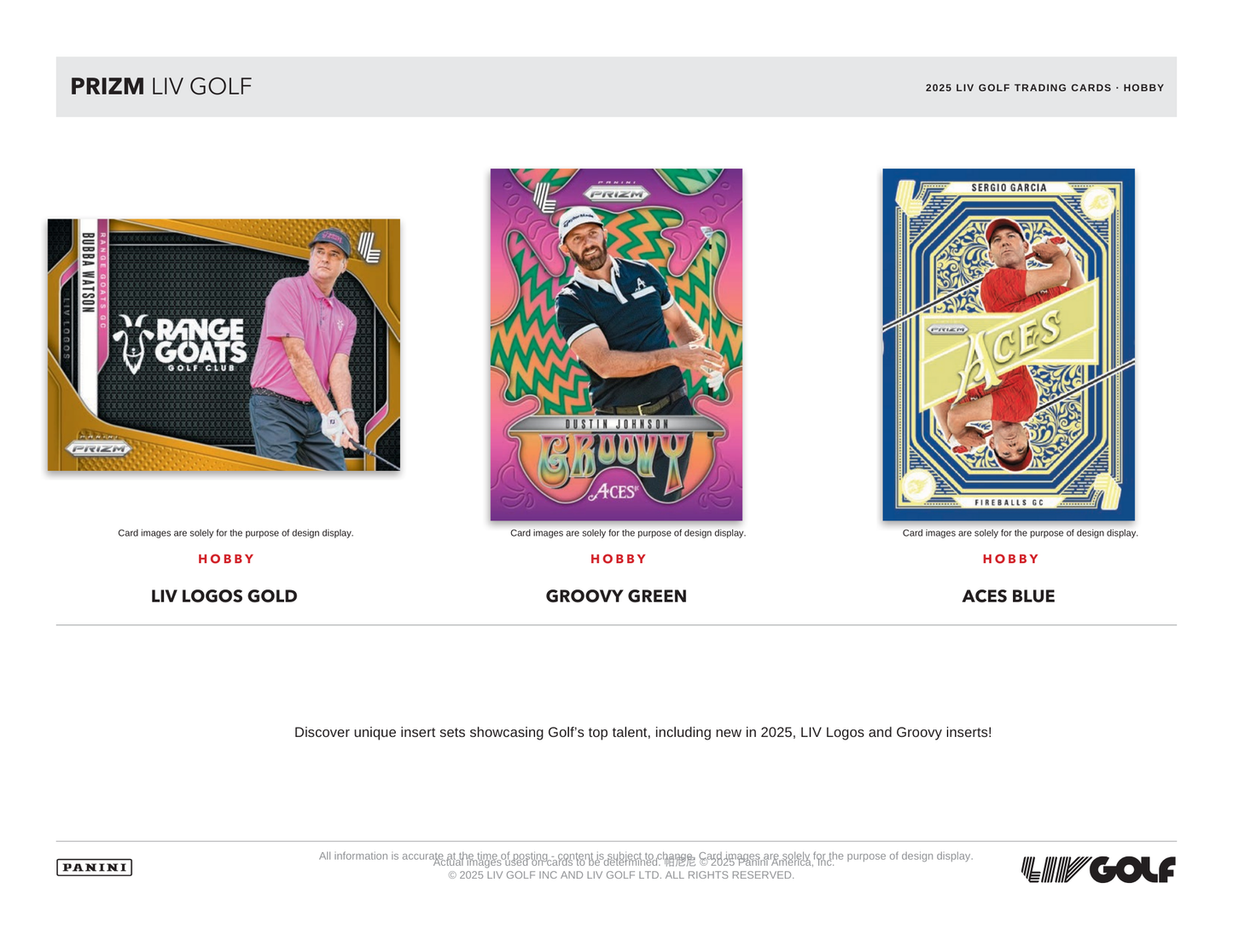 2025 Panini Prizm LIV Golf Hobby Box