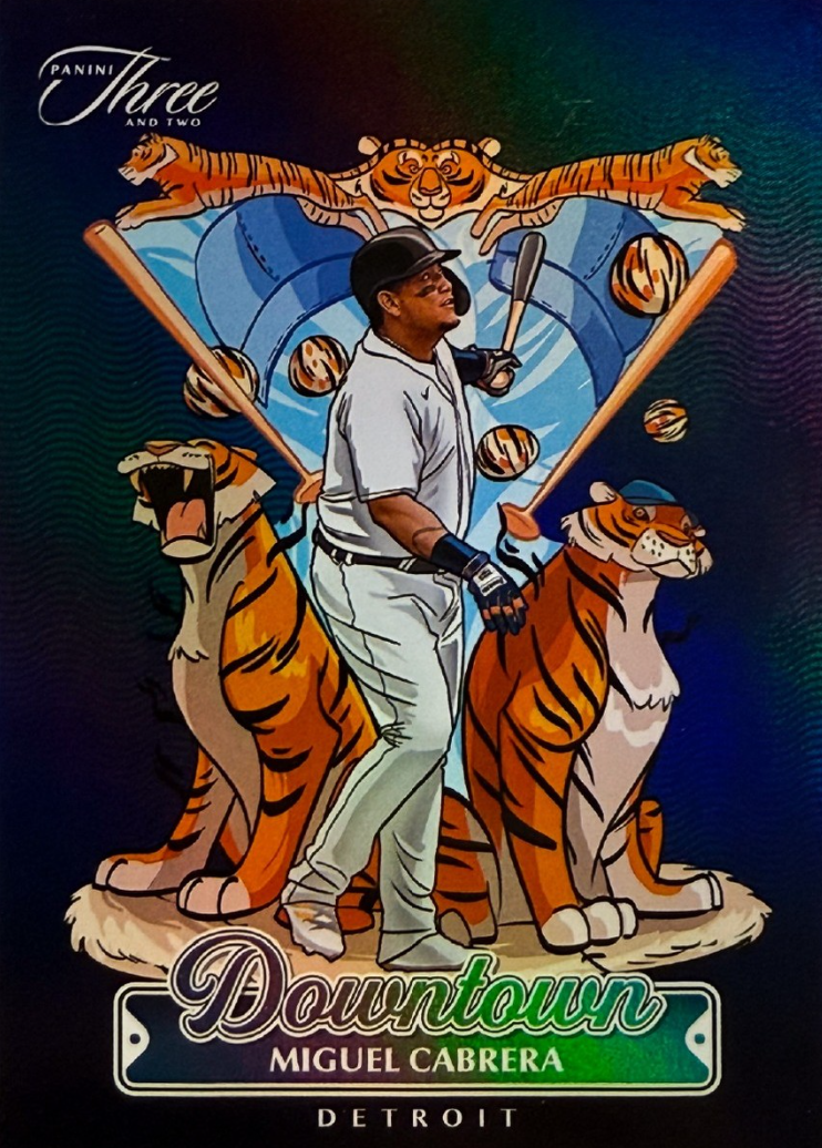 2025 Panini Three & Two Baseball Downtown Miguel Cabrera