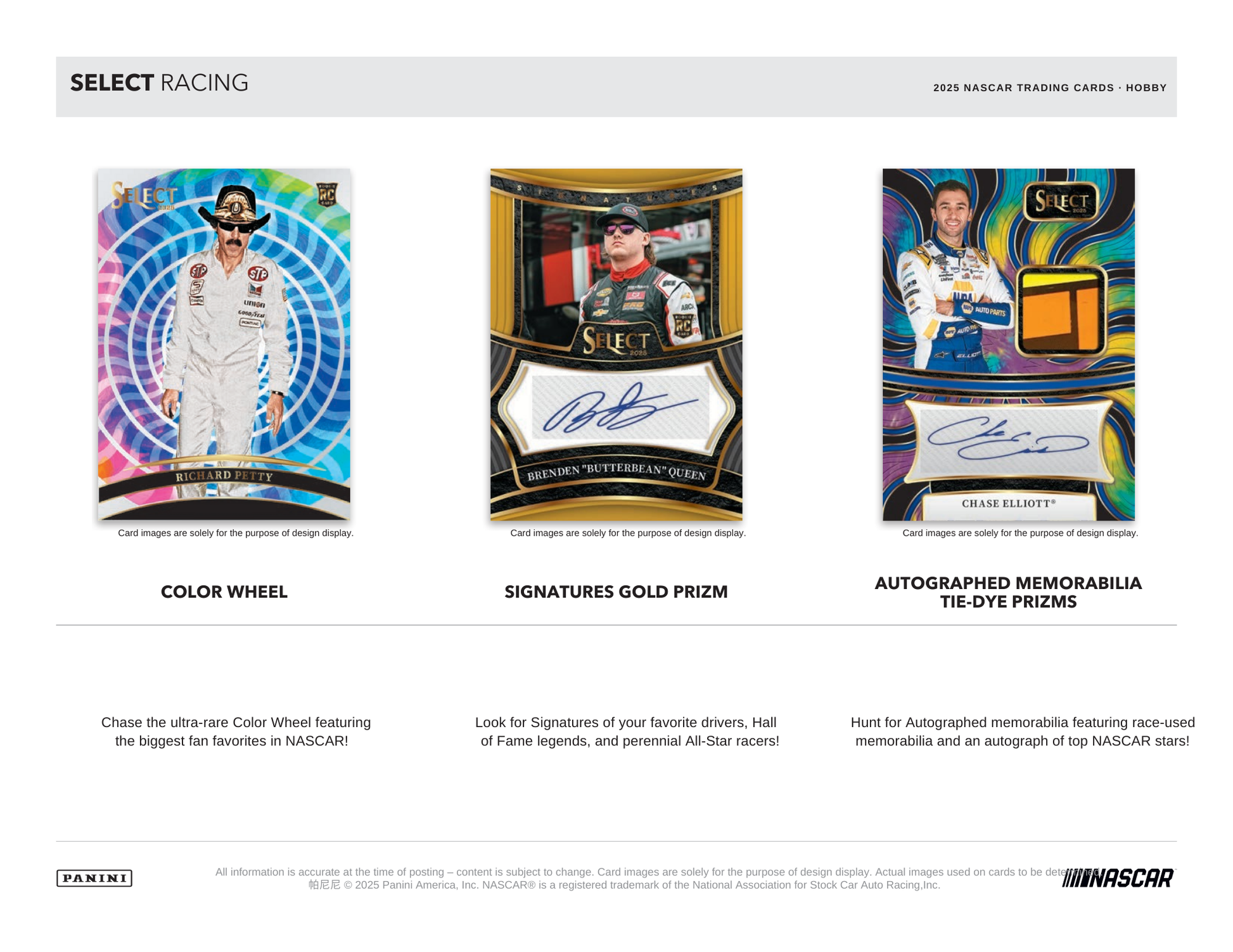 2025 Panini Select Racing Hobby Box