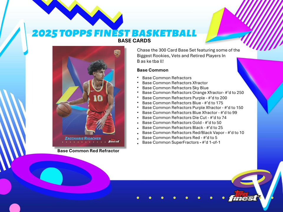 2024-25 Topps Finest Basketball Hobby Box