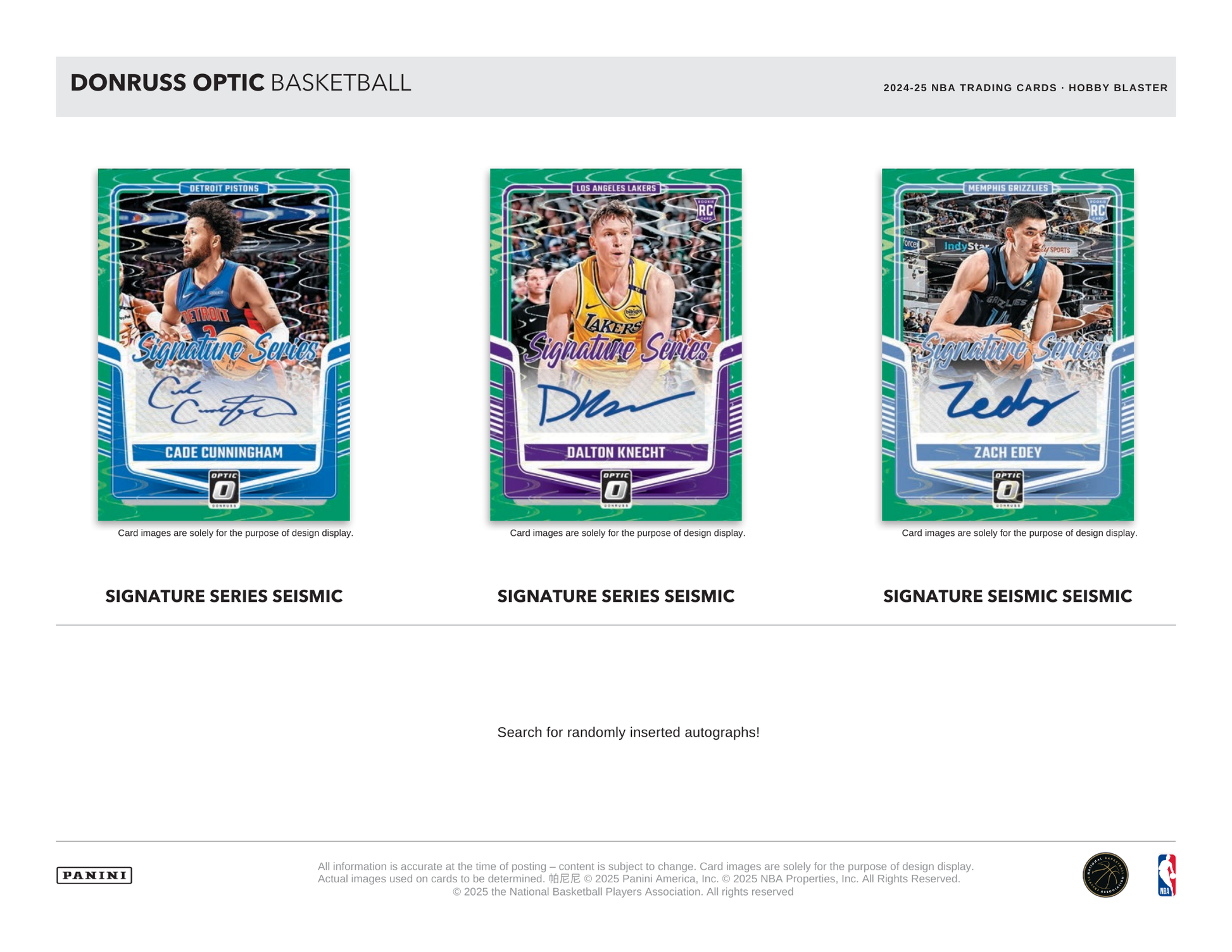 2024-25 Panini Donruss Optic Basketball Hobby Blaster Box