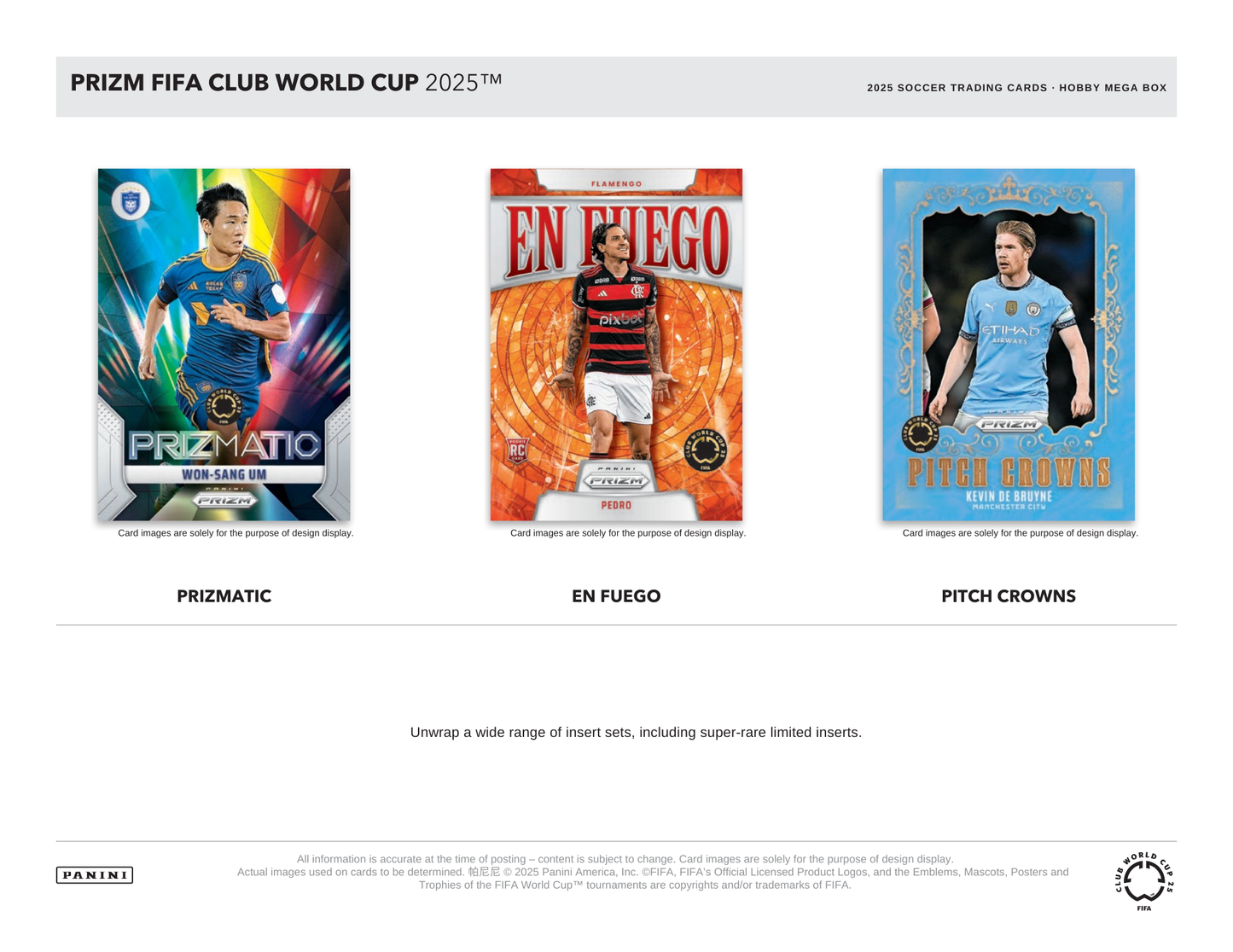 2025 Panini Prizm FIFA Club World Cup Soccer Hobby Mega Box