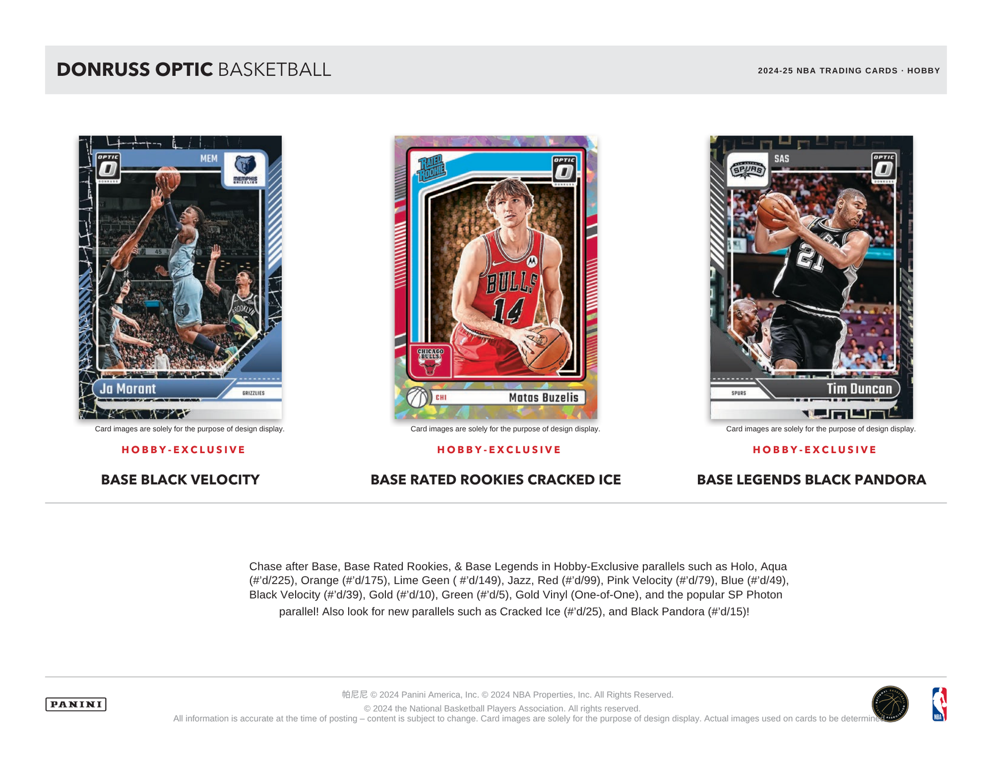 2024-25 Panini Donruss Optic Basketball Hobby Box