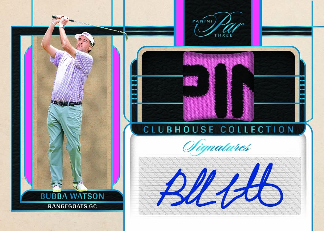2026 Panini Par Three LIV Golf Bubba Watson Clubhouse Collection Signatures Card