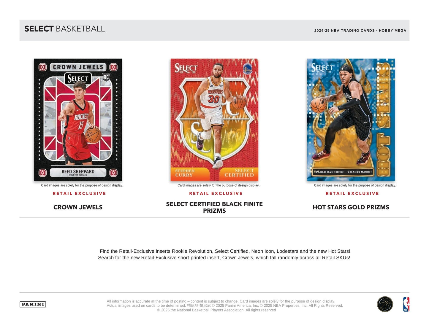 2024-25 Panini Select Basketball Hobby Mega Box