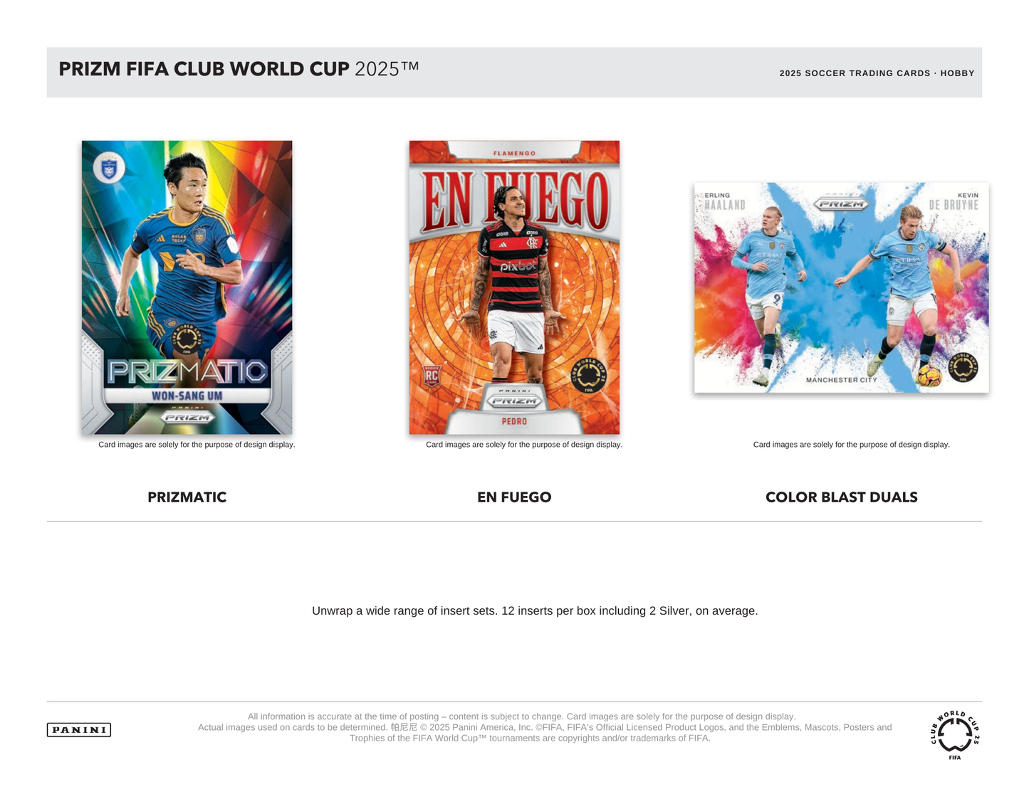 2025 Panini Prizm FIFA Club World Cup Soccer Hobby Box