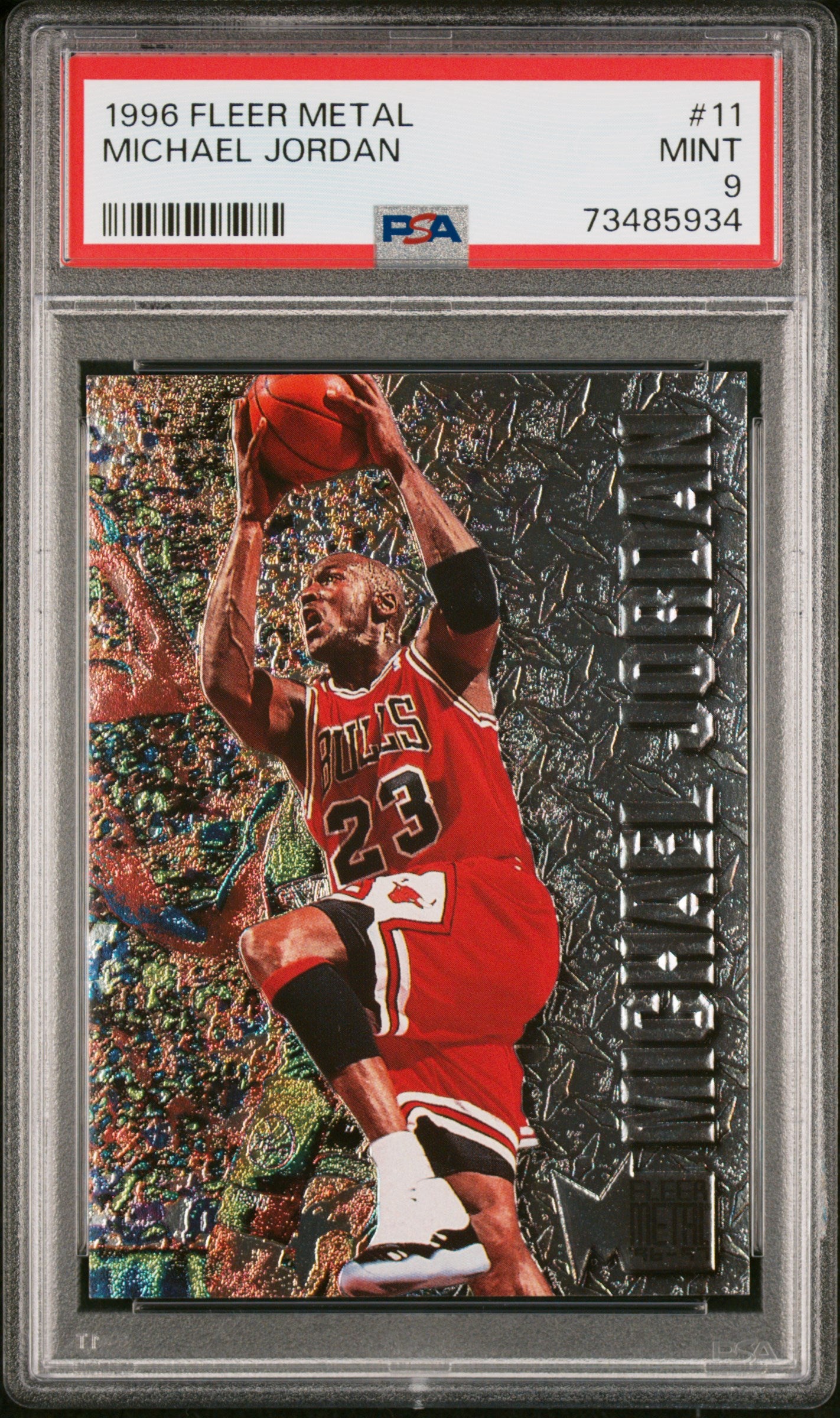 1996 Fleer Metal Michael Jordan #11 PSA 9