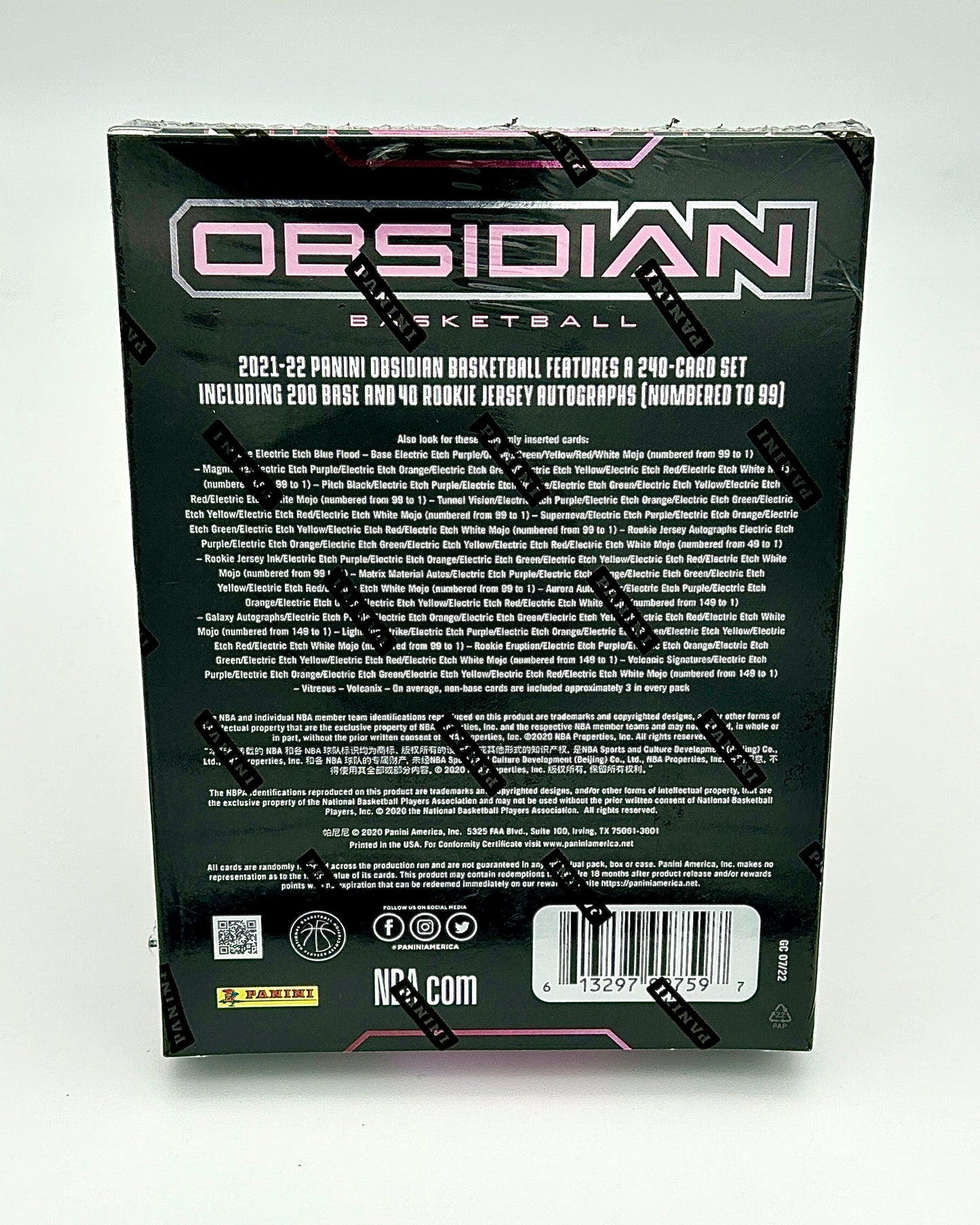 2021-22 Panini Obsidian Basketball Hobby Box