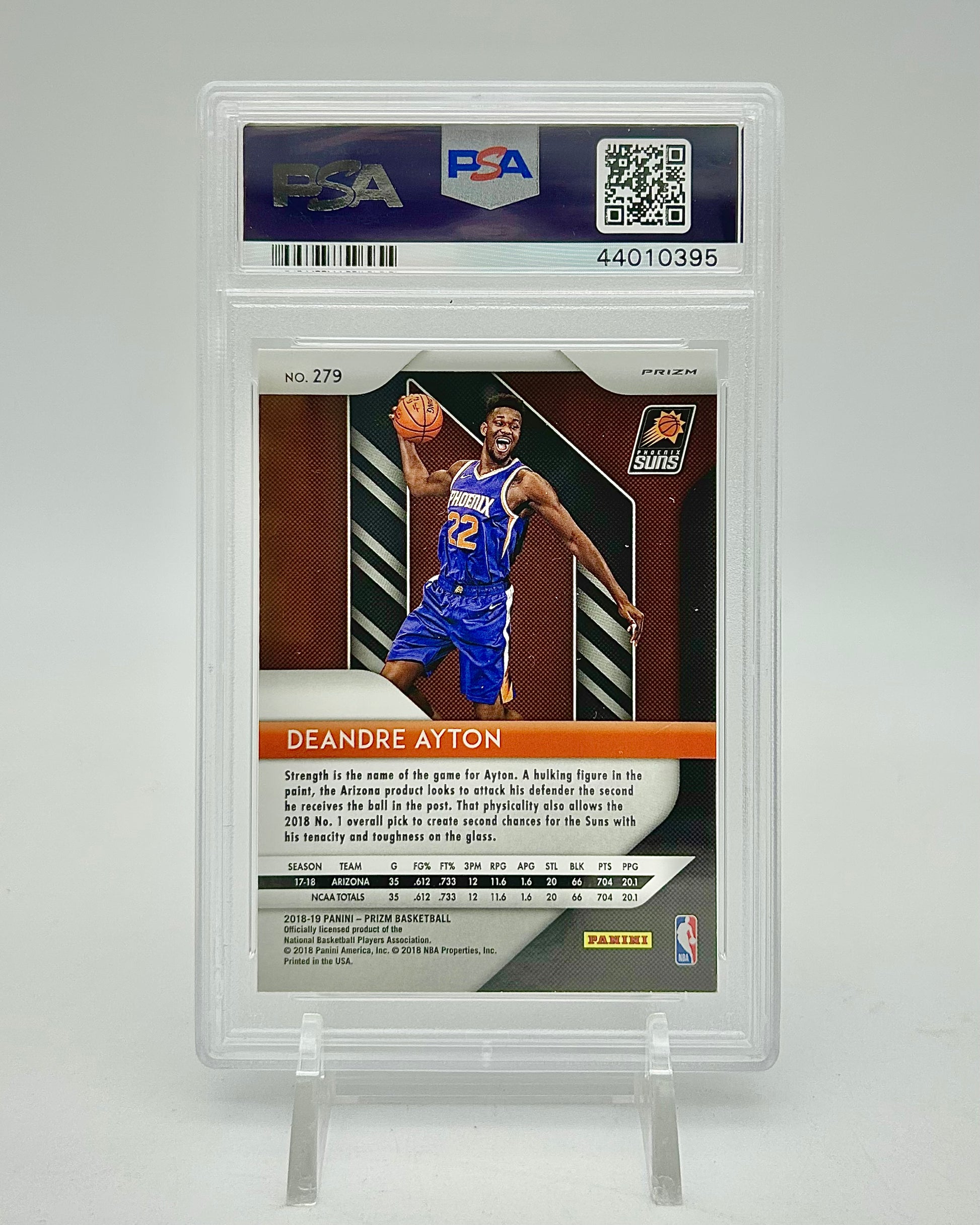 2018 Panini Prizm Silver DeAndre Ayton #279 PSA 9