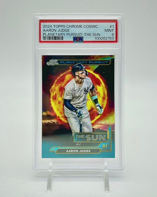 2024 Topps Chrome Cosmic Planetary Pursuit - The Sun: #PPS-1 Aaron Judge (PSA 9)