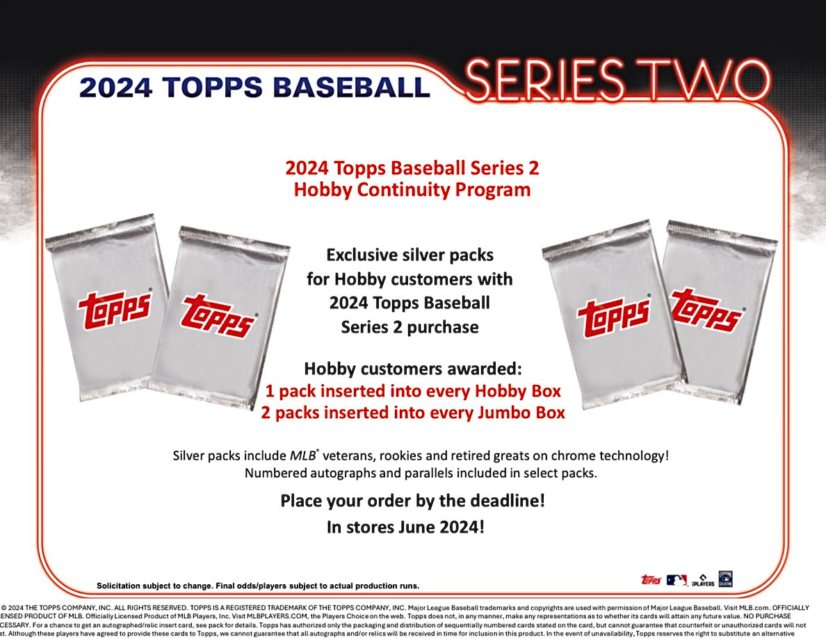 2024 Topps Series 2 Baseball Jumbo Box