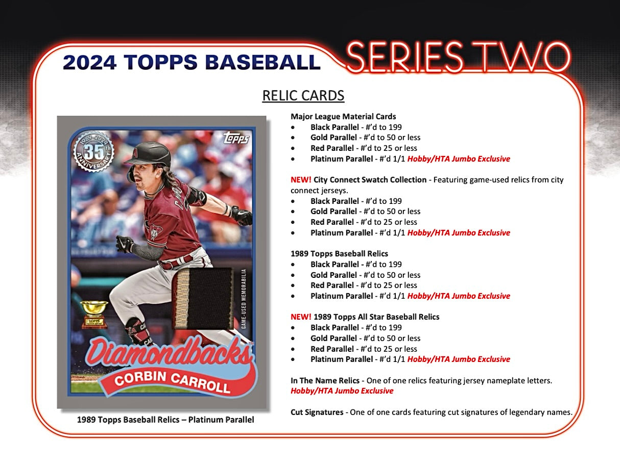 2024 Topps Series 2 Baseball Jumbo Box
