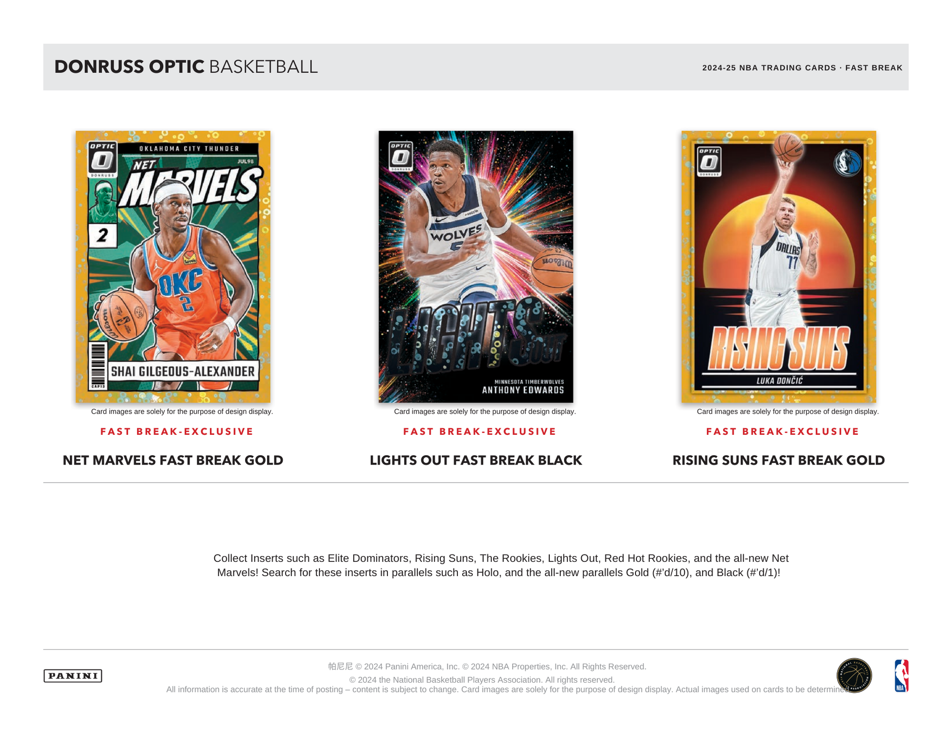 2024-25 Panini Donruss Optic Basketball Fast Break Box