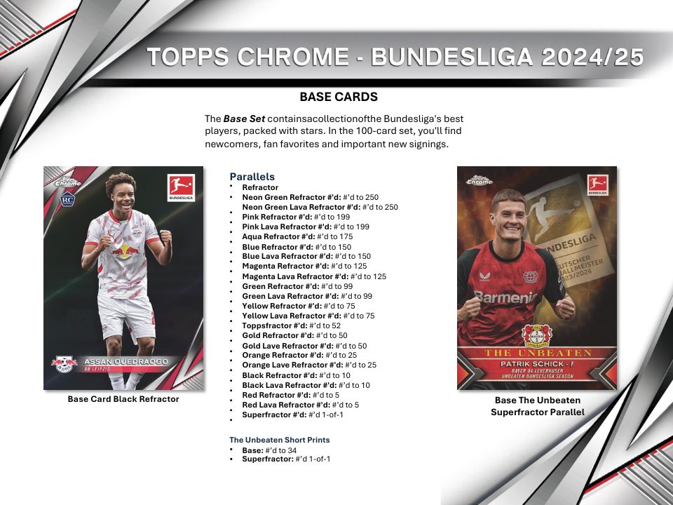 2024-25 Topps Chrome Bundesliga Soccer Hobby Box