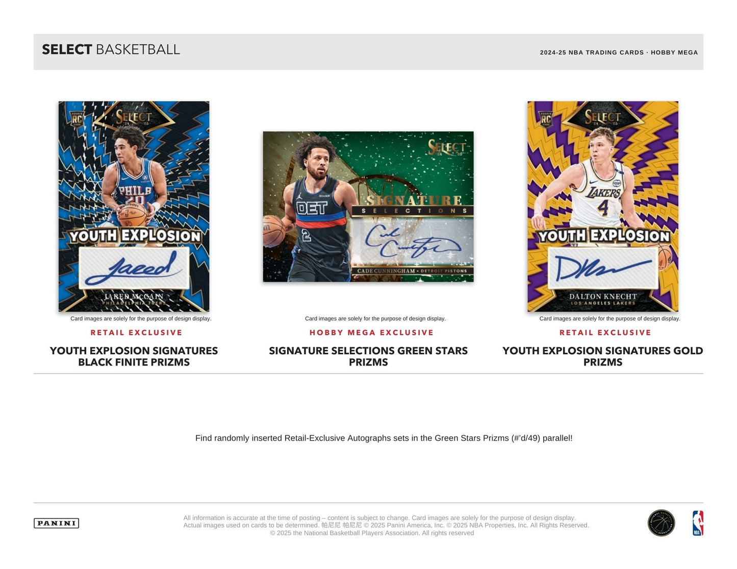2024-25 Panini Select Basketball Hobby Mega Box