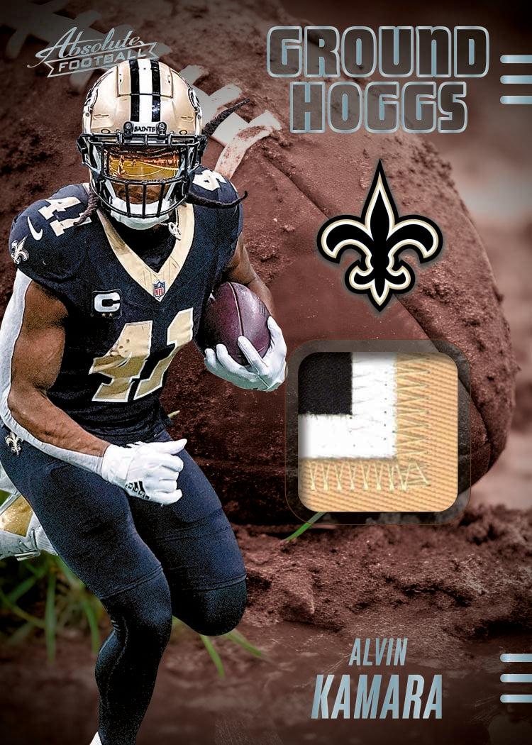 2025 Panini Absolute Football Ground Hoggs Alvin Kamara