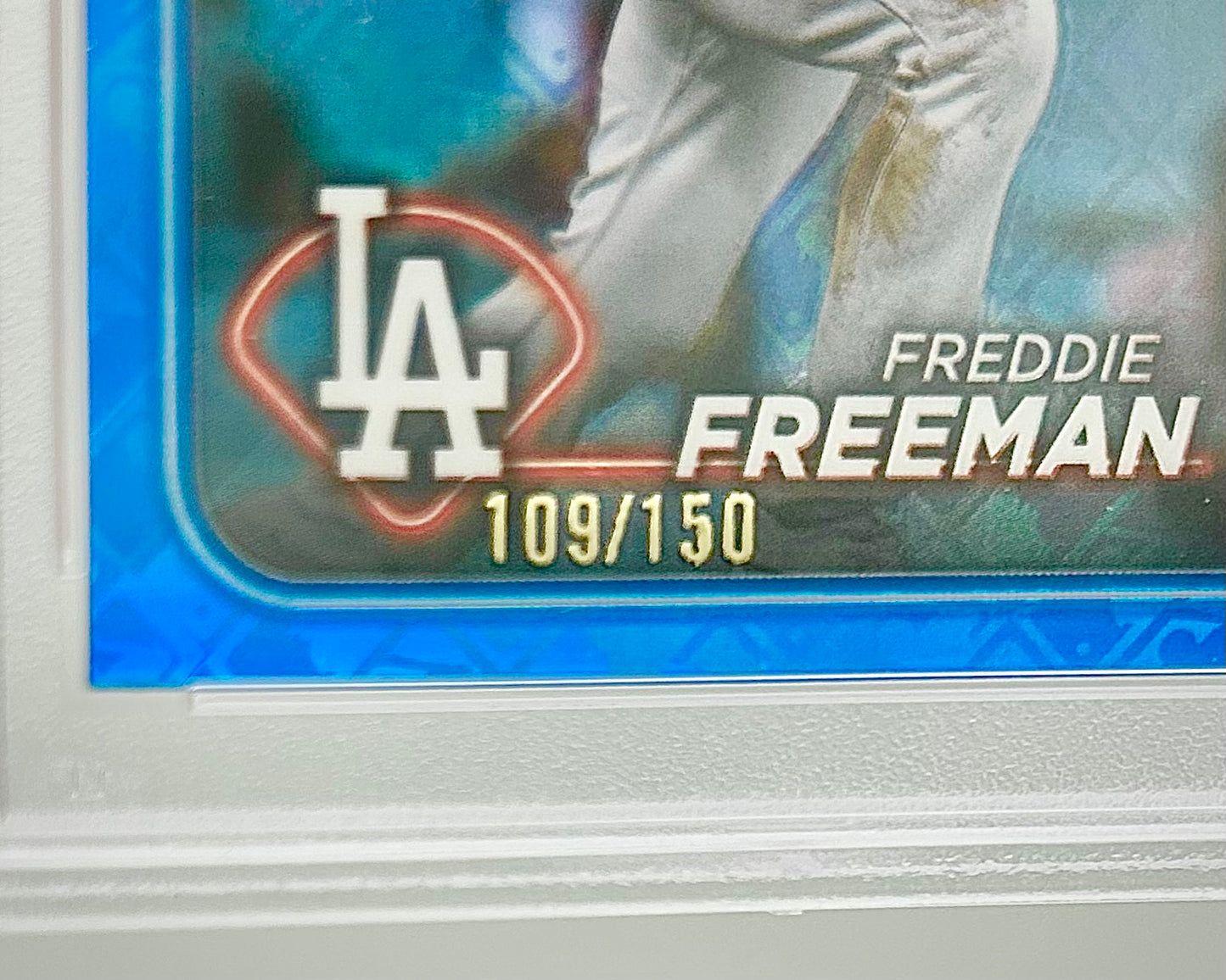 2024 Topps Chrome Logofractor Blue Refractor /150: #4 Freddie Freeman (PSA 10)
