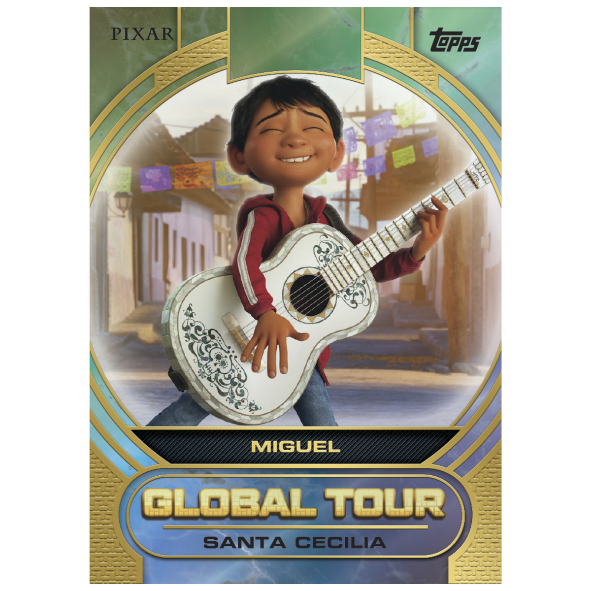 2025 Topps Pixar Gold Global Tour Santa Cecilia Miguel