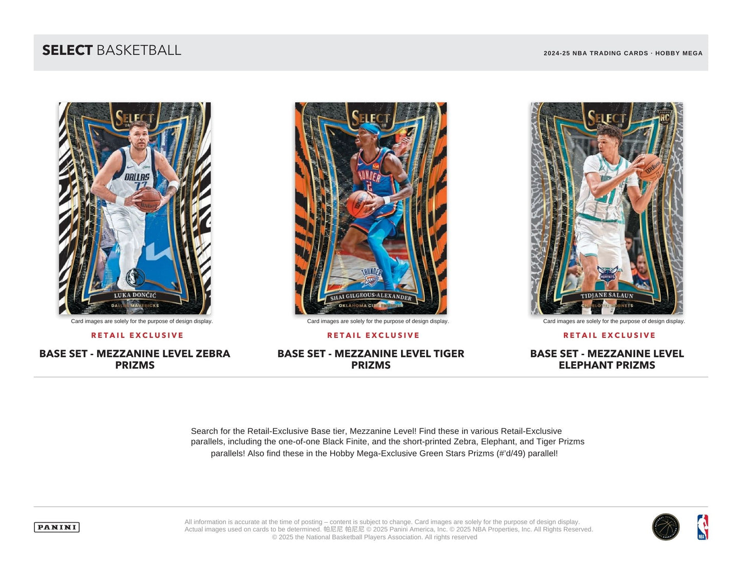 2024-25 Panini Select Basketball Hobby Mega Box