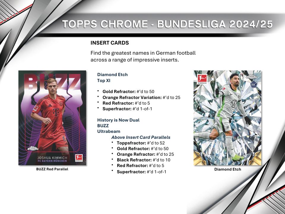 2024-25 Topps Chrome Bundesliga Soccer Hobby Box