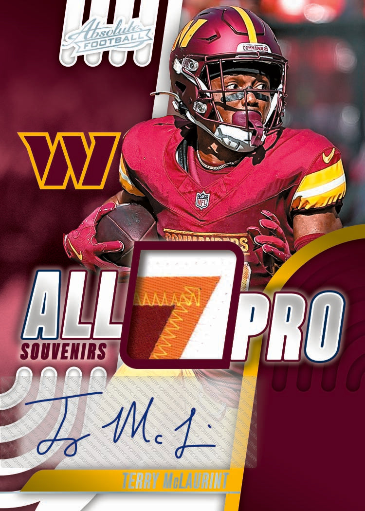 2025 Panini Absolute Football All Pro Souvenirs Terry McLaurint