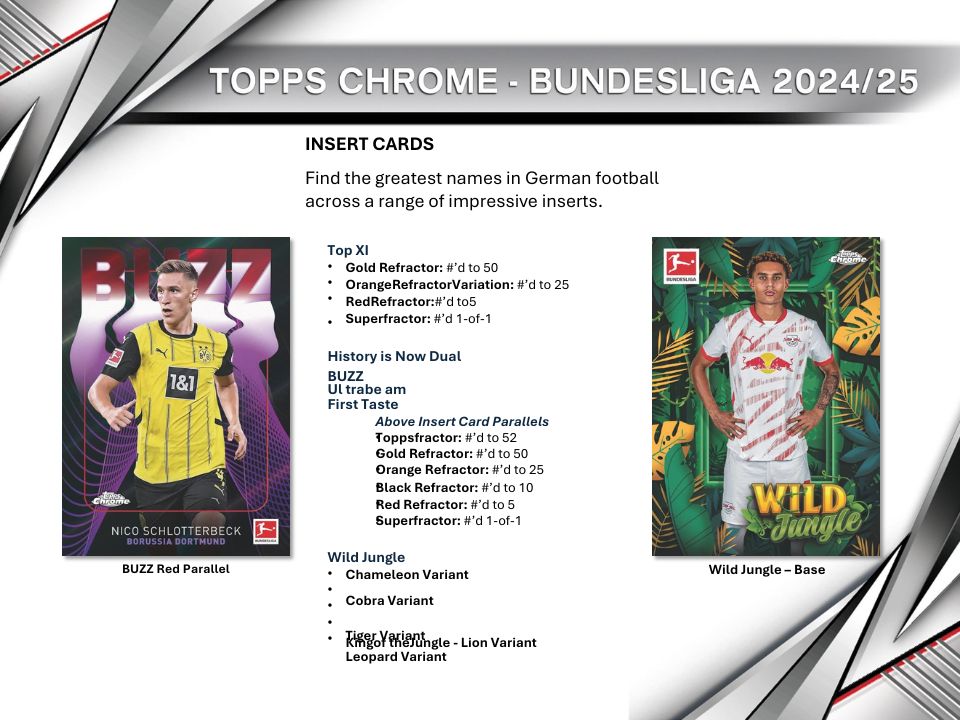 2024-25 Topps Chrome Bundesliga Soccer Value Box