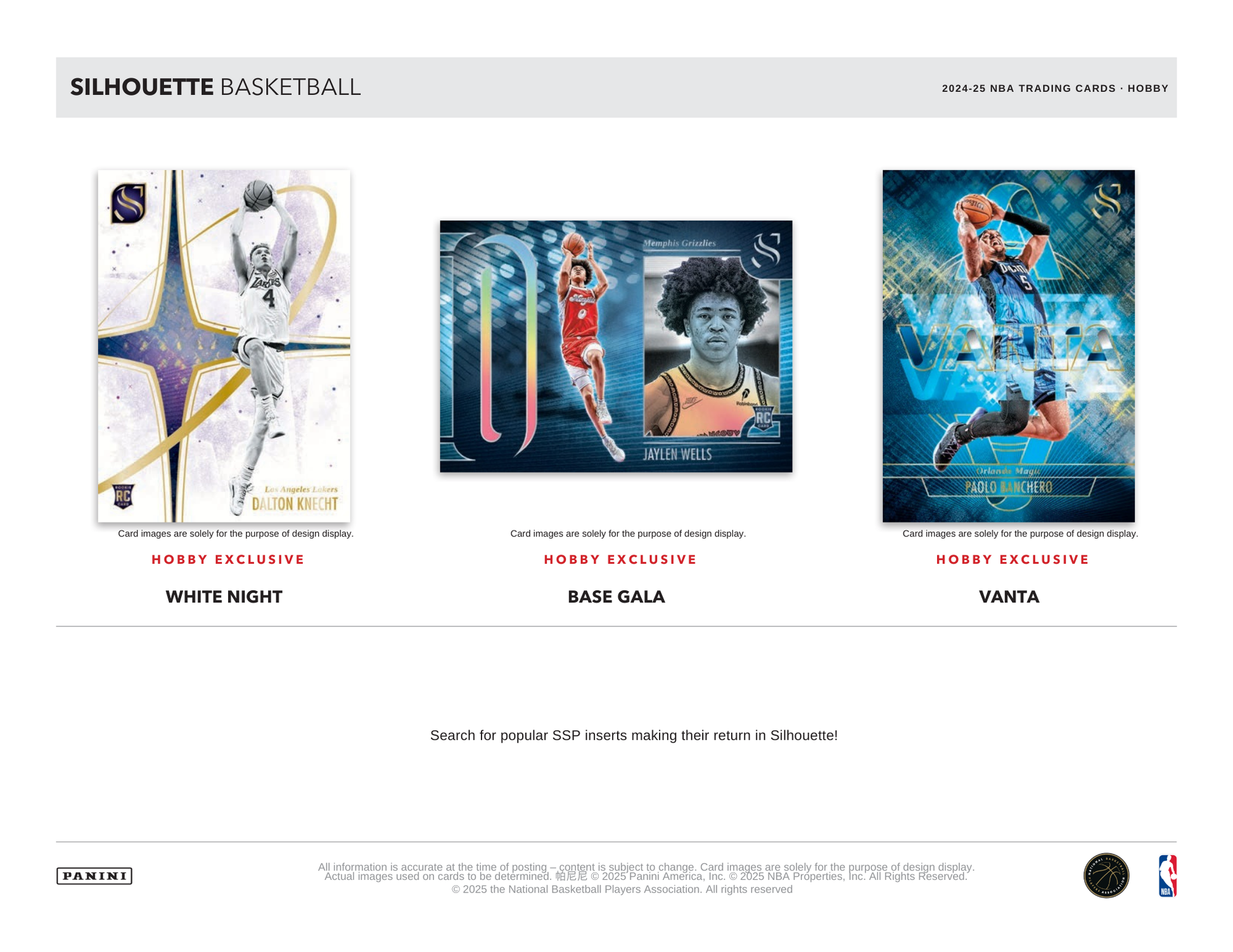 2024-25 Panini Silhouette Basketball Hobby Box