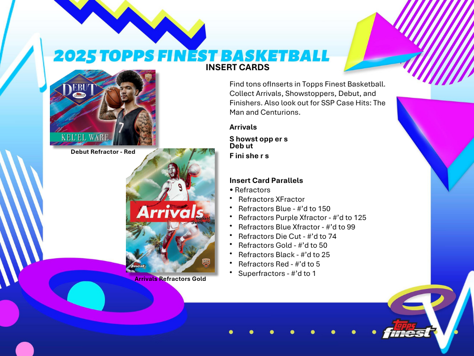 2024-25 Topps Finest Basketball Hobby Box