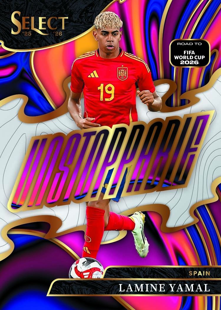 2026 Panini Select Road to World Cup Lamine Yamal Unstoppable Card
