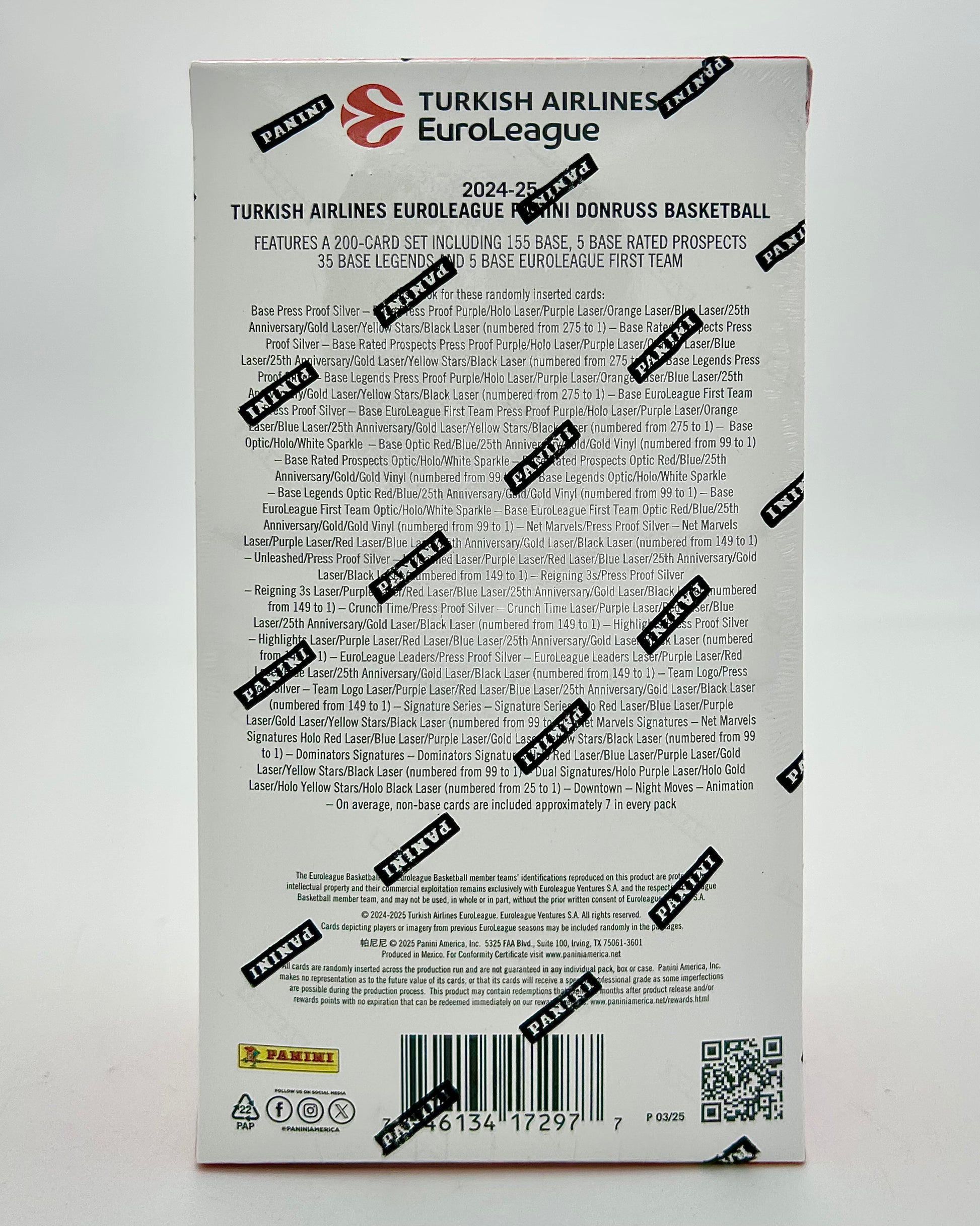 2024-25 Panini Donruss Turkish Airlines Euroleague Basketball Hobby Box