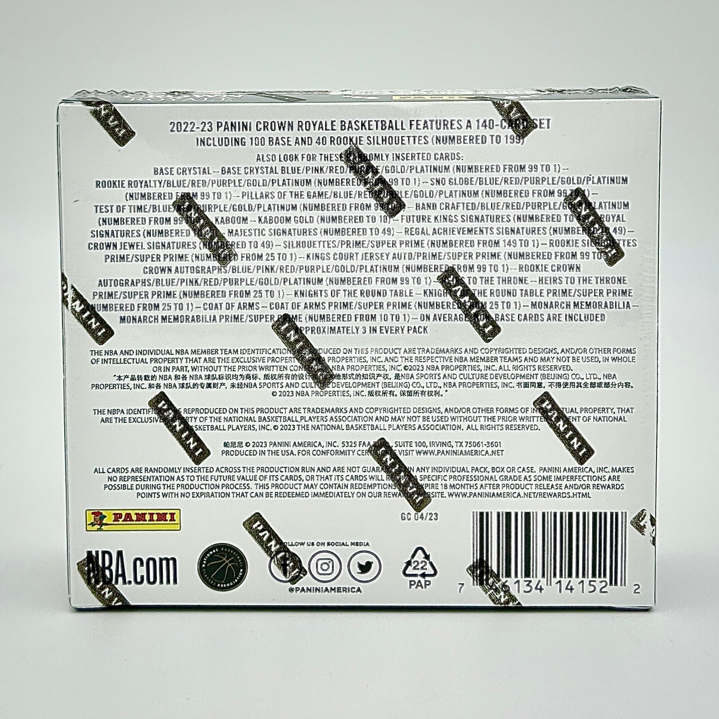 2022-23 Panini Crown Royale Basketball Hobby Box