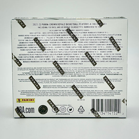 2022-23 Panini Crown Royale Basketball Hobby Box