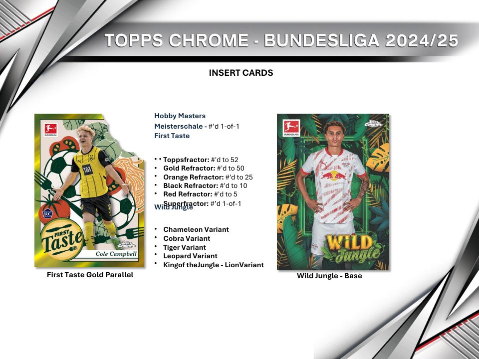 2024-25 Topps Chrome Bundesliga Soccer Hobby Box