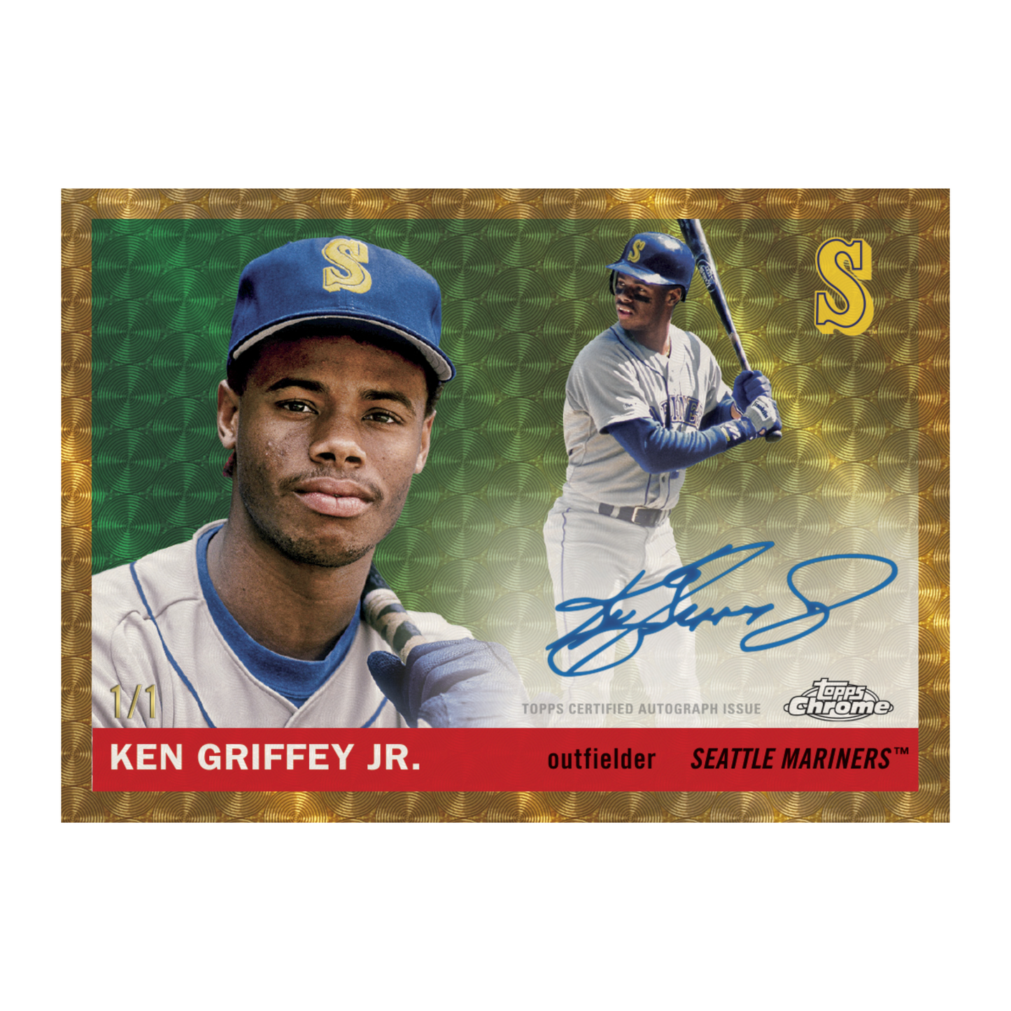2025 Topps Chrome Platinum Baseball 1955 Topps Chrome Autographs Ken Griffey Jr.