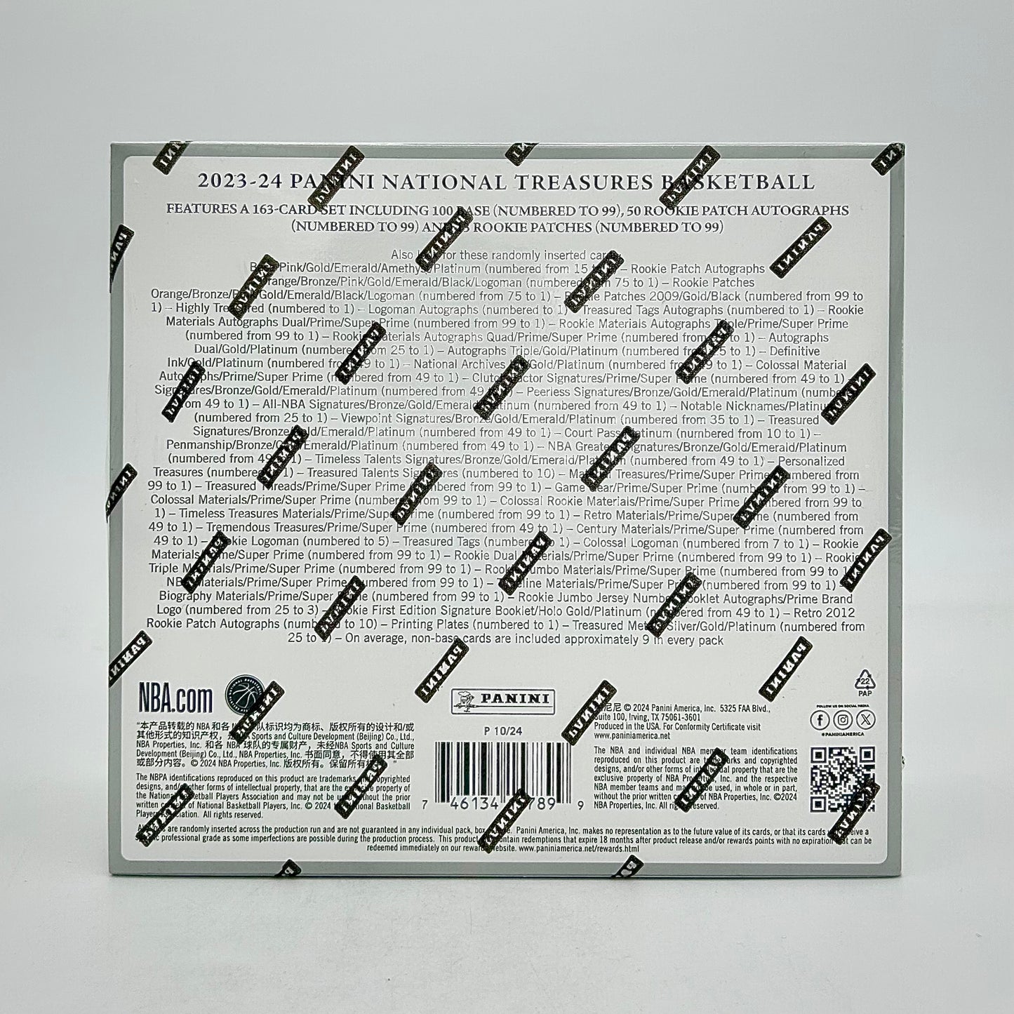 2023-24 Panini National Treasures Basketball Hobby Box