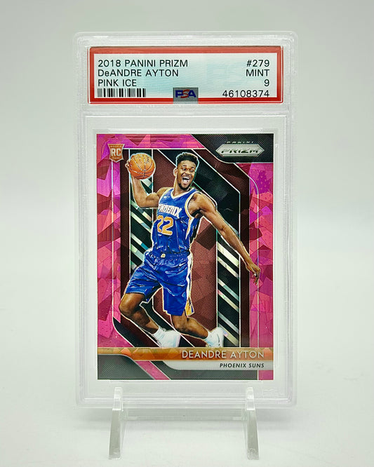 2018 Panini Prizm Pink Ice DeAndre Ayton #279 PSA 9